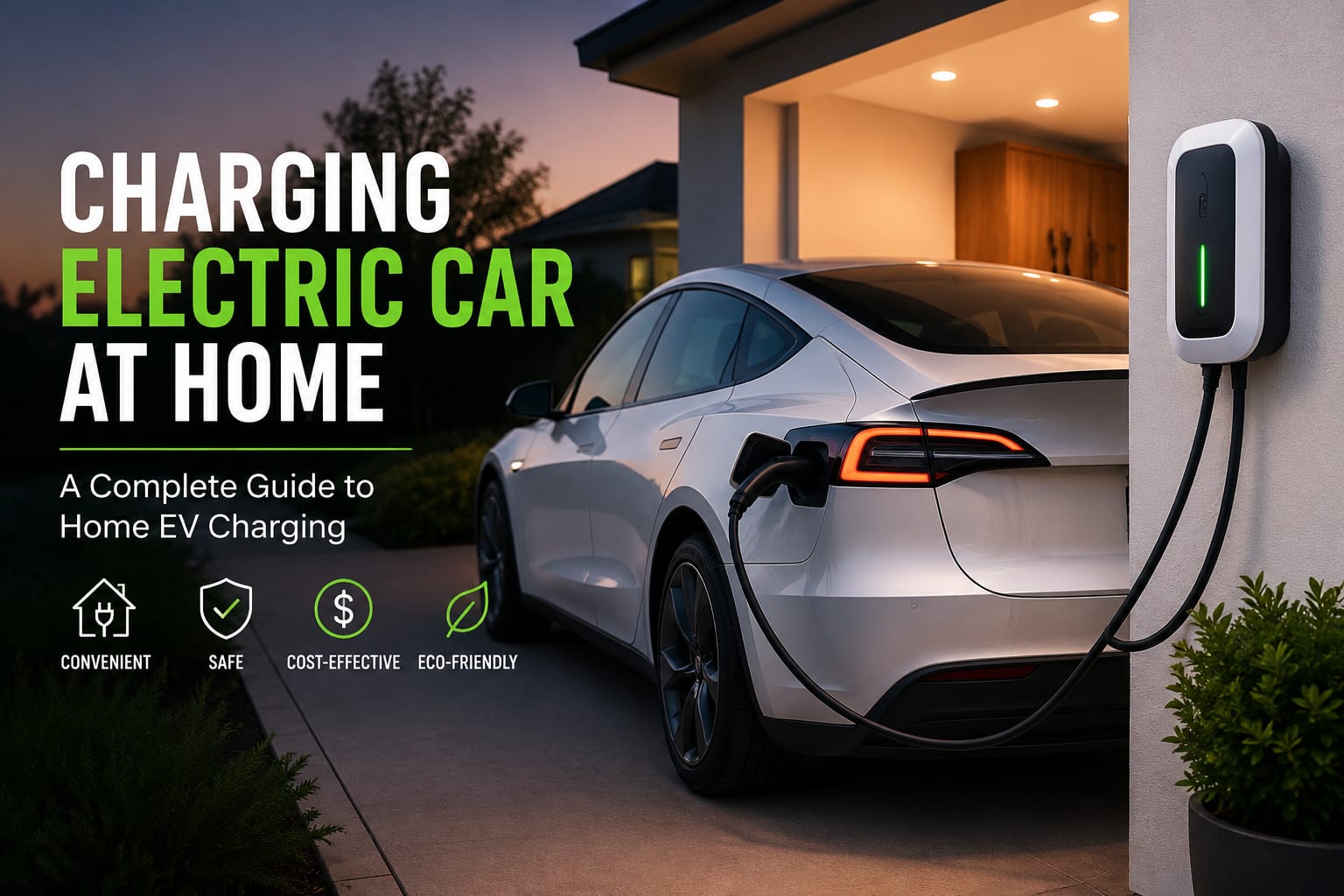 Charging electric car at home