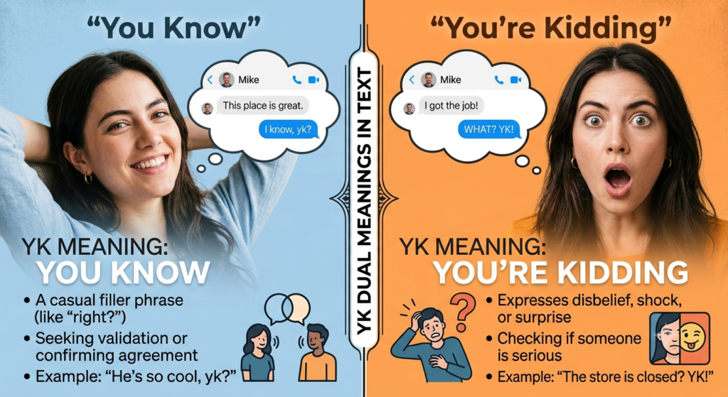 YK Meaning in Text