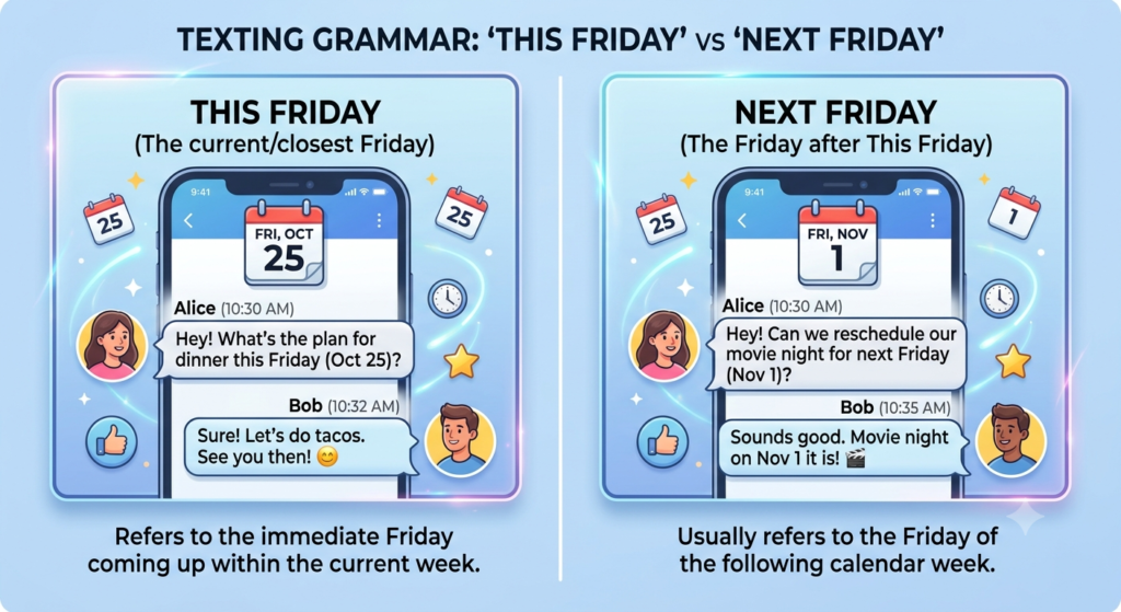 Next Friday vs This Friday