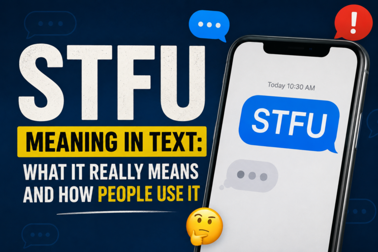 STFU meaning in text