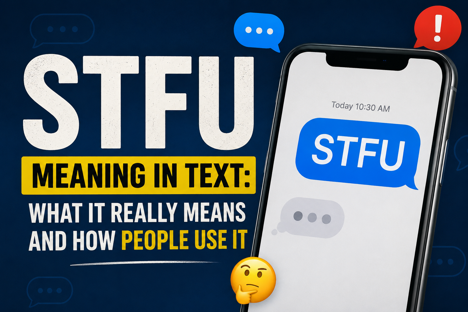 STFU meaning in text