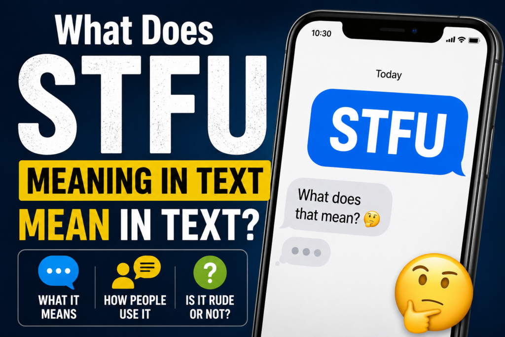 STFU meaning in text