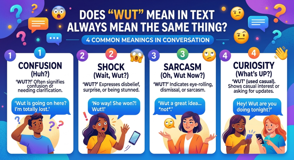Does Wut Meaning in Text