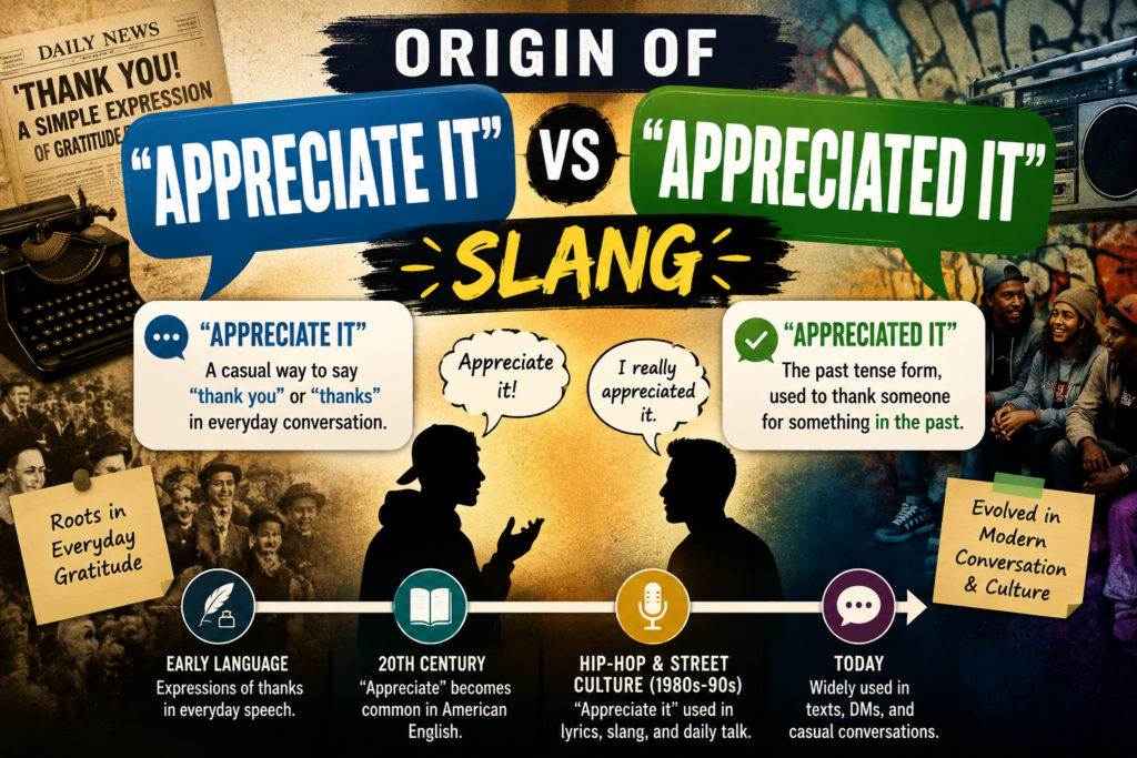 Appreciate It vs Appreciated It