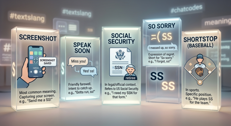 SS Meaning in Text
