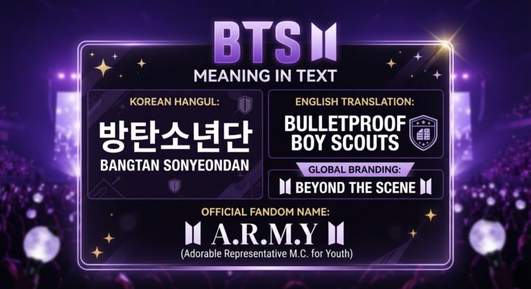 BTS Meaning in Text