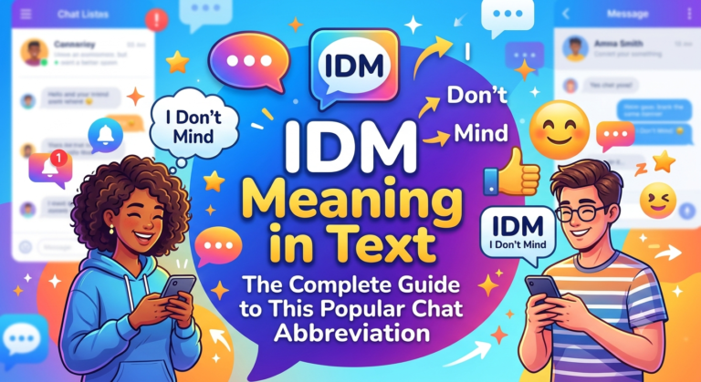 IDM Meaning in Text