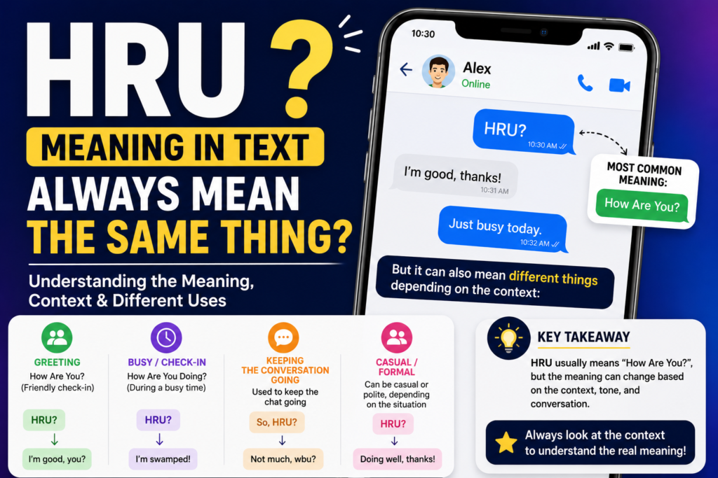 HRU Meaning in Text