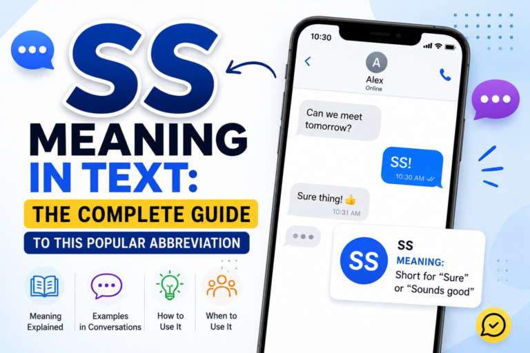 SS Meaning in Text
