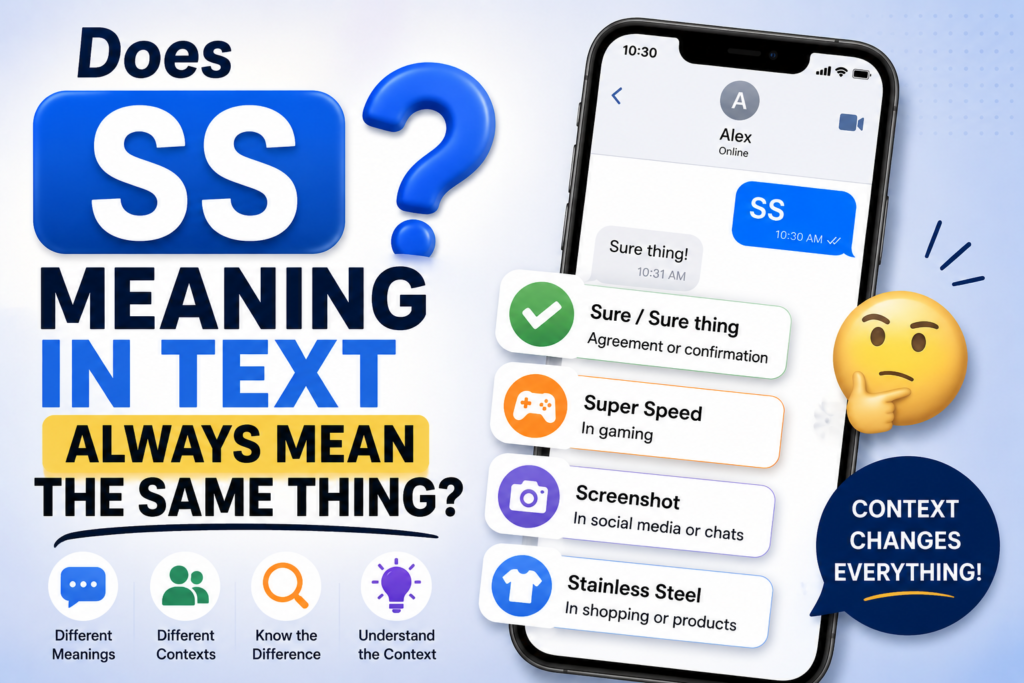 SS Meaning in Text