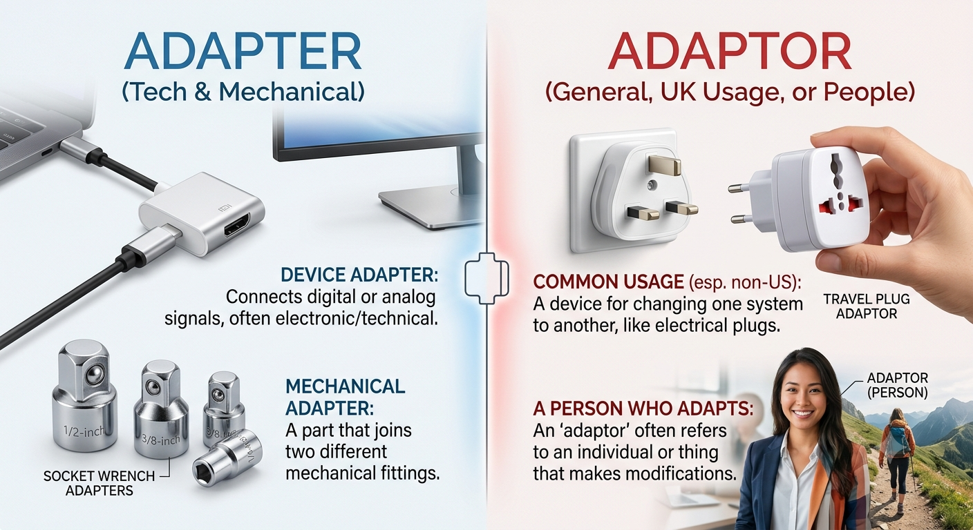 Adapter vs Adaptor