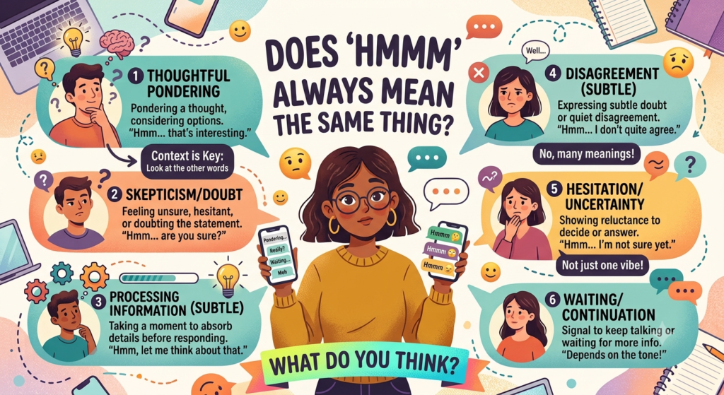 Hmmm Meaning in Text