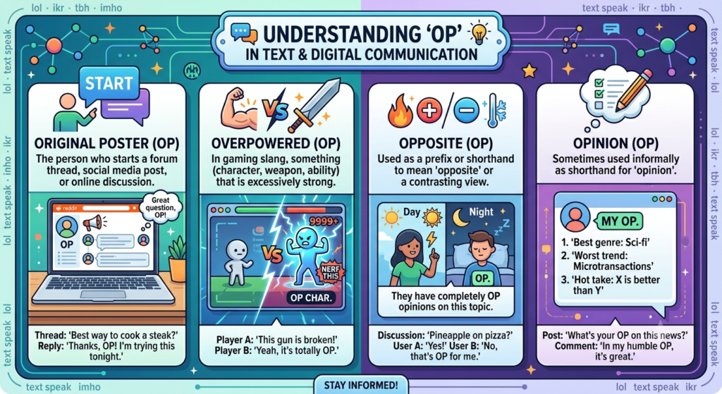 OP Meaning in Text