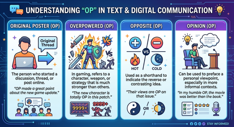 OP Meaning in Text