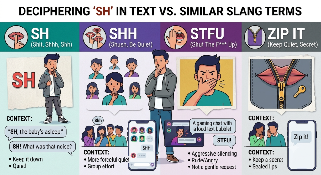 SH Meaning in Text