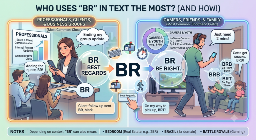 Who Uses BR Meaning in Text the Most